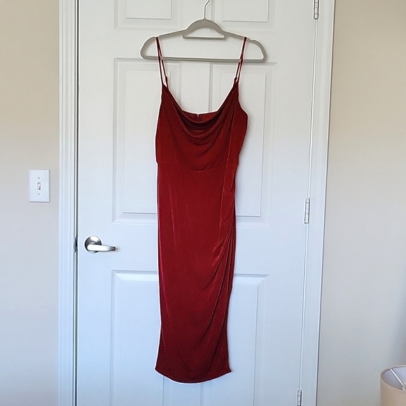 JCPenney Cowl Neck Midi Sheath Dress - Picture 3 of 4
